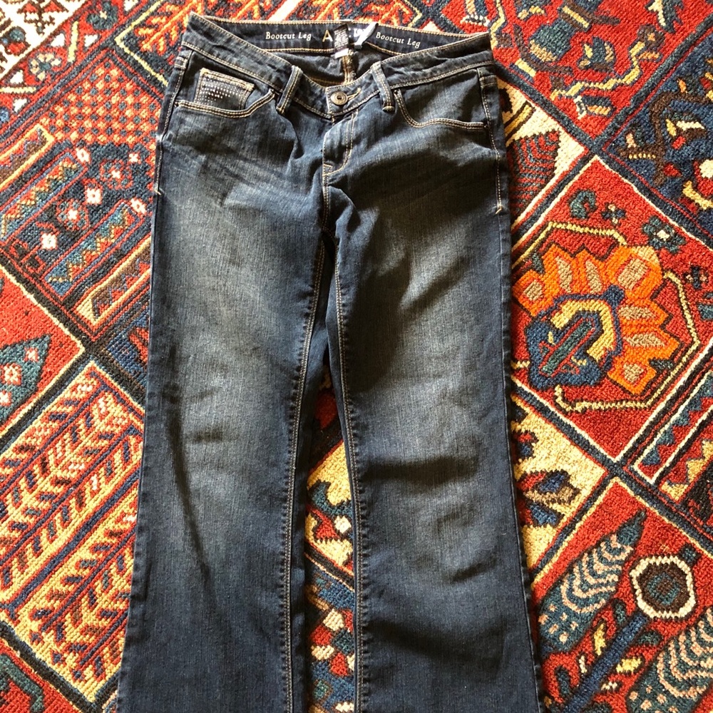 Embellished boot cut jean